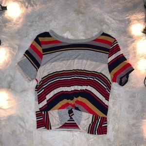 Striped crop top